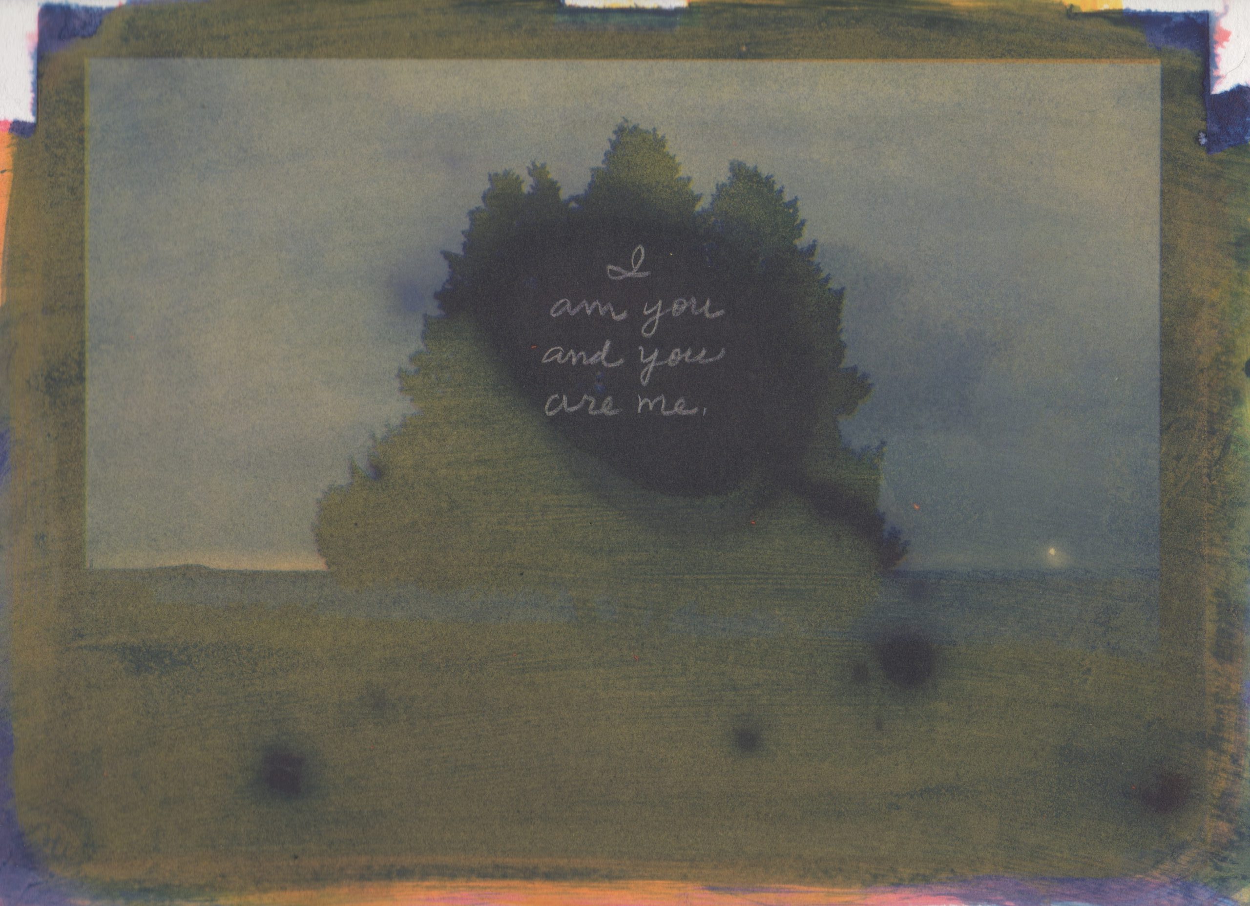 Alternative process photography with handwritten text.